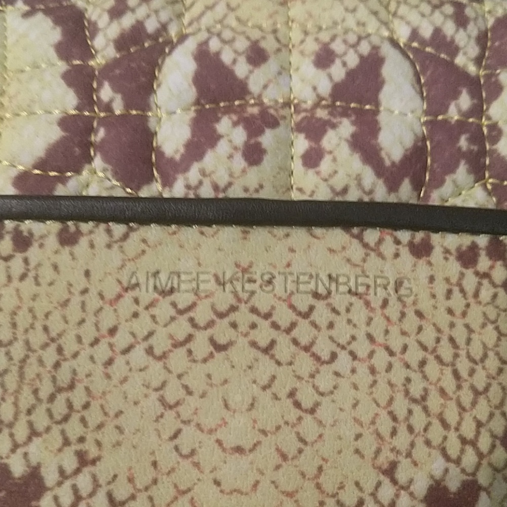 AIMEE KESTENBERG BLACK PEBBLE LEATHER/SNAKESKIN - Picture 8 of 8